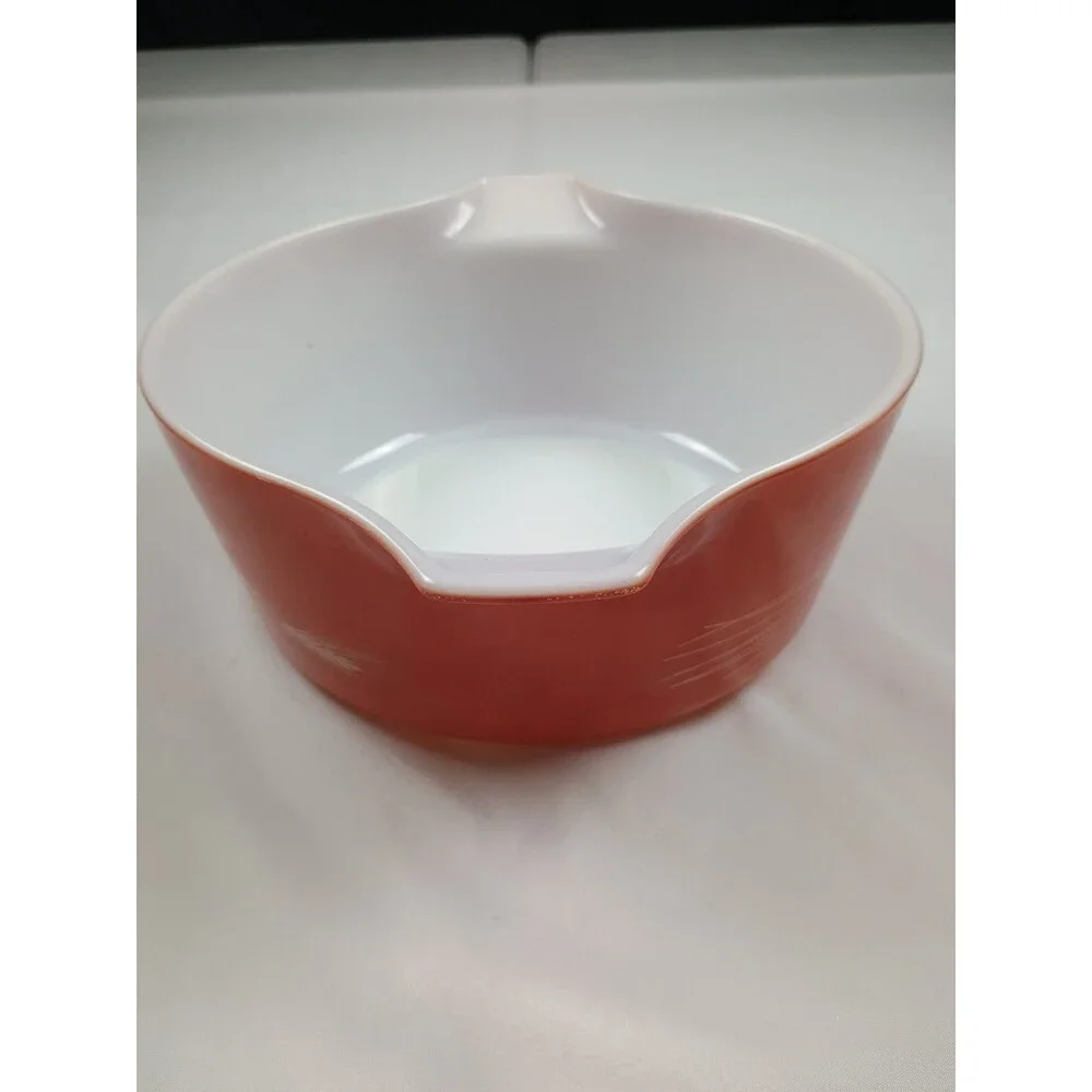 VTG Pyrex Autumn Harvest Casserole Dishes 2pc Set W Lids 475-B 2.5L 474-B 1.5L